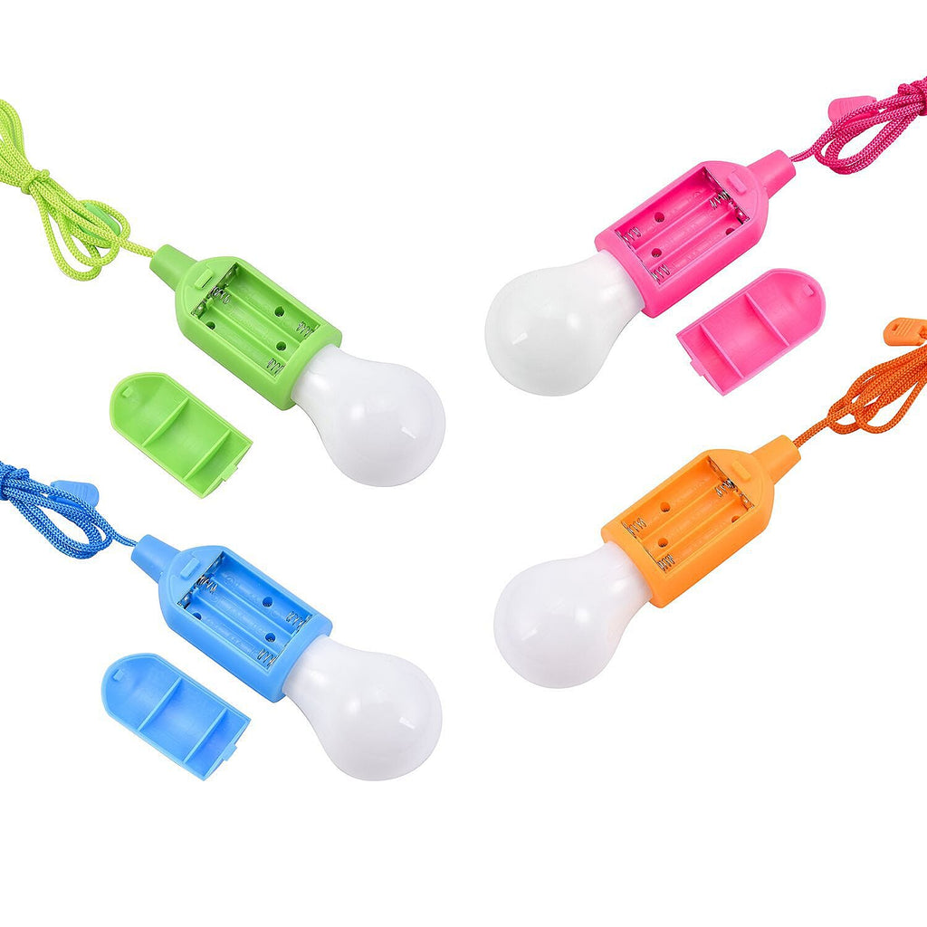 Value Buy Set of 4- Pull Cord LED Light (Size 16x5x5 cm) - Multi