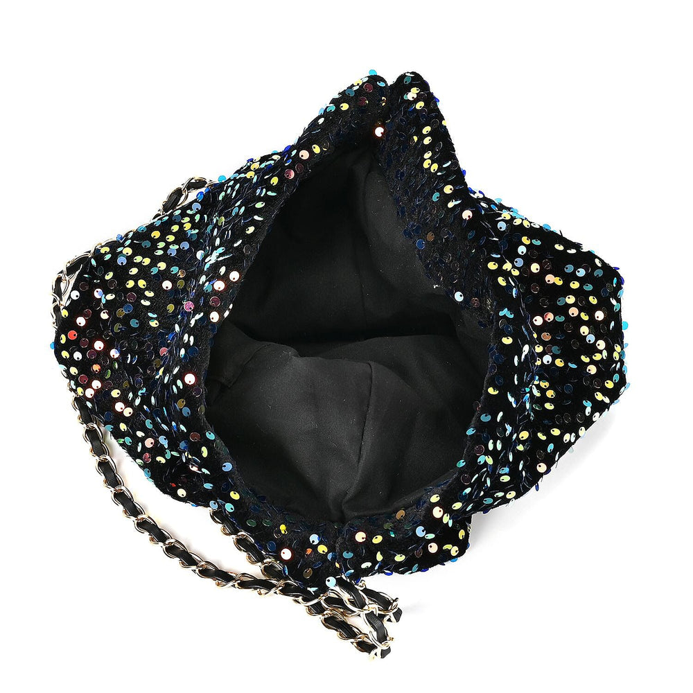 Set of 3 Sequin Bag (Includes Shoulder Bag, Crossbody Bag - Clutch Bag) - Multi