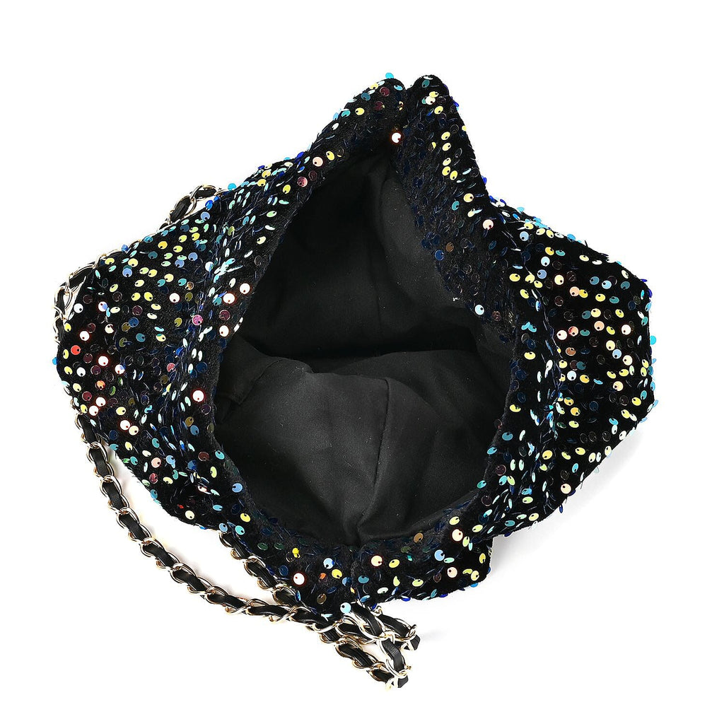 Set of 3 Sequin Bag (Includes Shoulder Bag, Crossbody Bag - Clutch Bag) - Multi