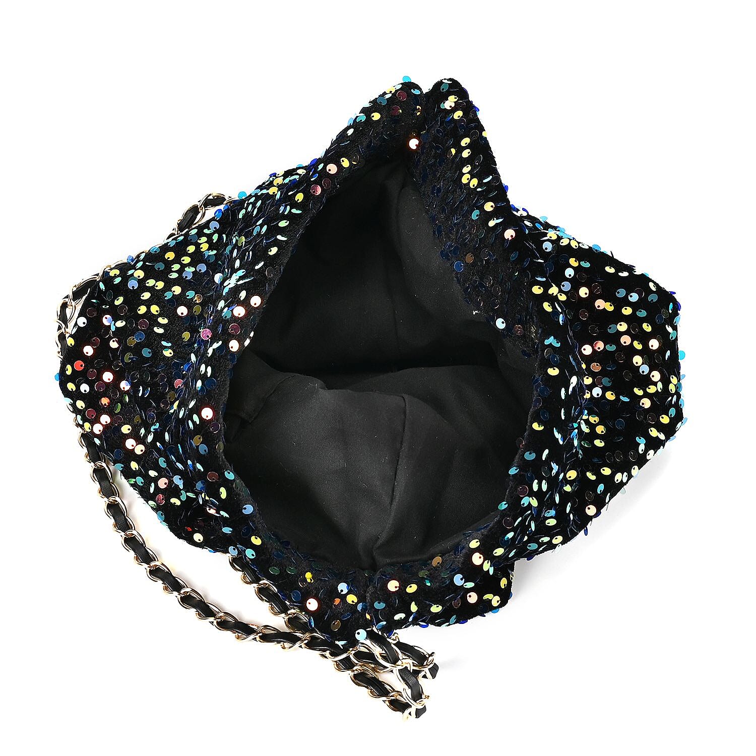 Set of 3 Sequin Bag (Includes Shoulder Bag, Crossbody Bag - Clutch Bag) - Multi