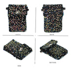 Set of 3 Sequin Bag (Includes Shoulder Bag, Crossbody Bag - Clutch Bag) - Multi