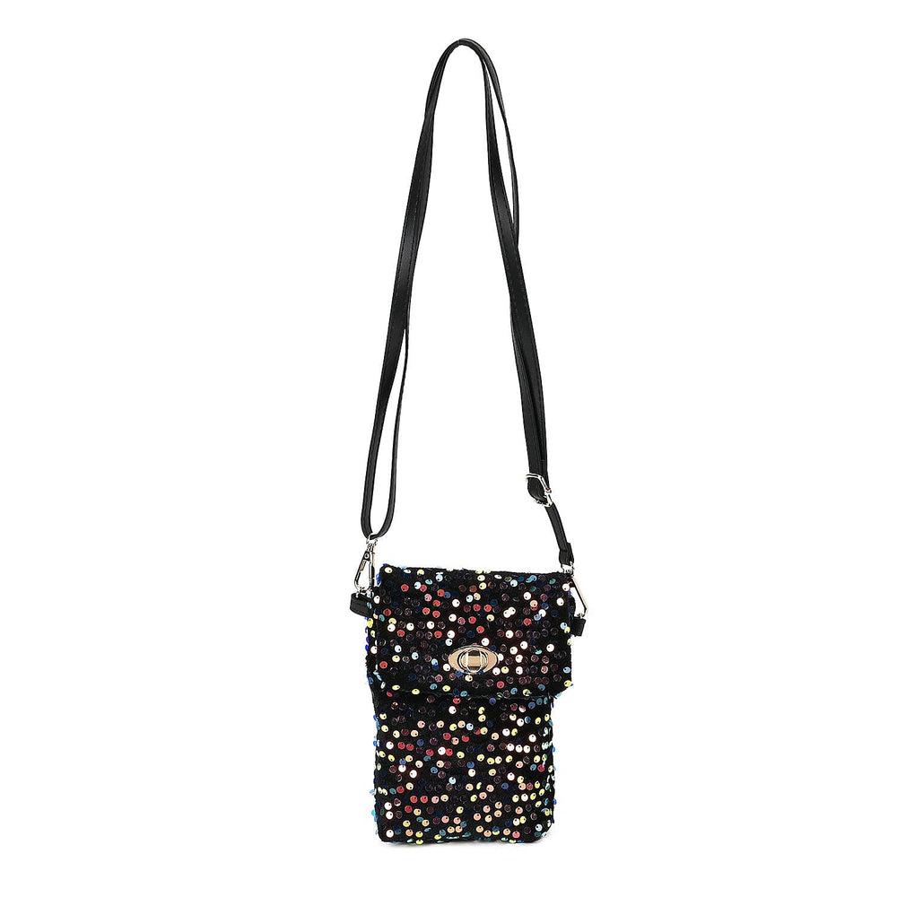 Set of 3 Sequin Bag (Includes Shoulder Bag, Crossbody Bag - Clutch Bag) - Multi