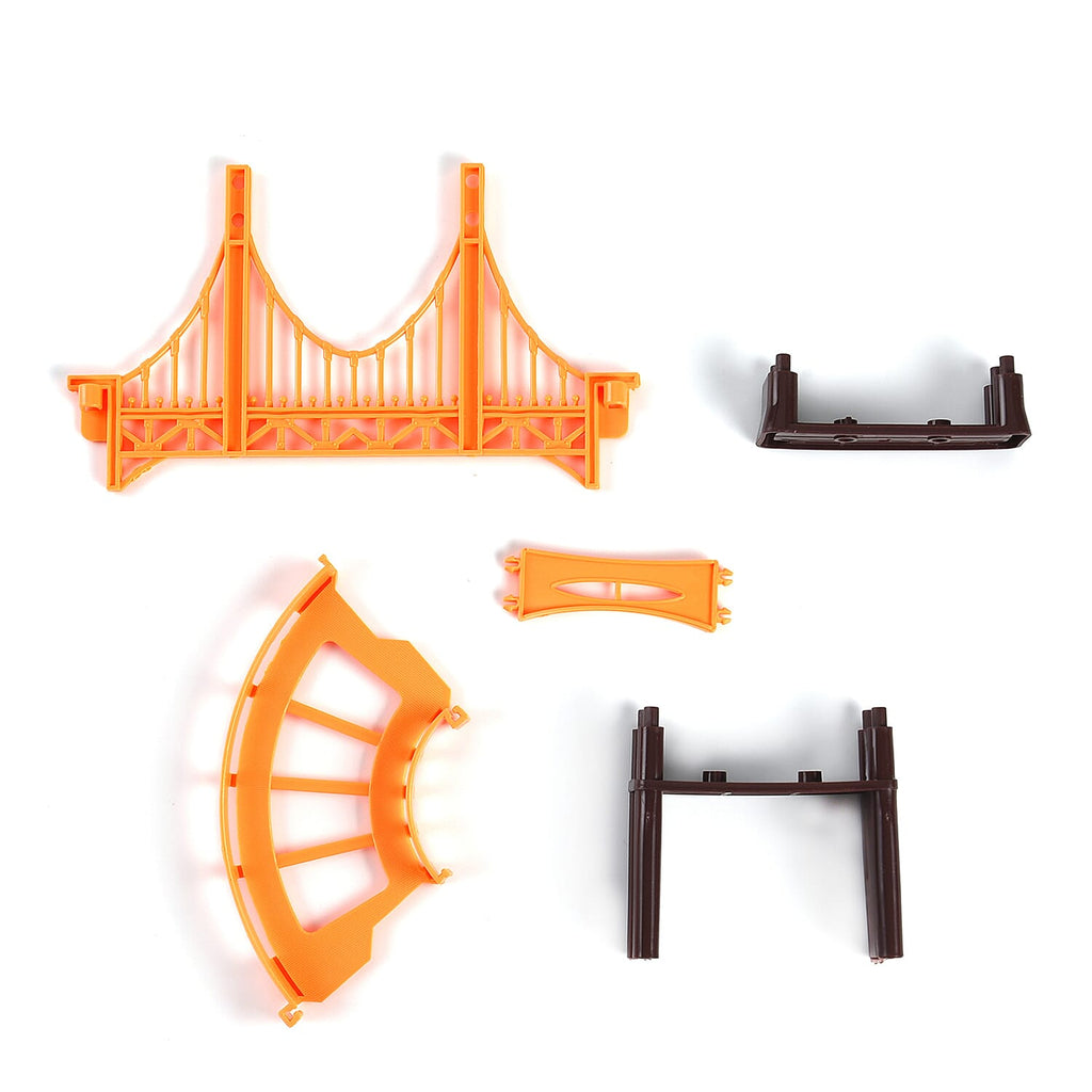 Set of 31 Pcs Track, 1 Car (1xAA Battery Not Inc.) - 2 Spacemen with Outer Space Theme