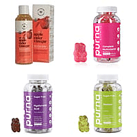 Set of 4 - 3xPurna Gummies with Organic Apple Ciider Vinegar