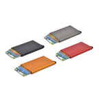 Set of 4 - Automatic RFID Blocking Card Holder - Red - Multi