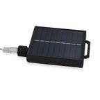 Set of 4 Black Color-Changing Solar Firework Garden Lights with 8 Lighting Modes and Timer