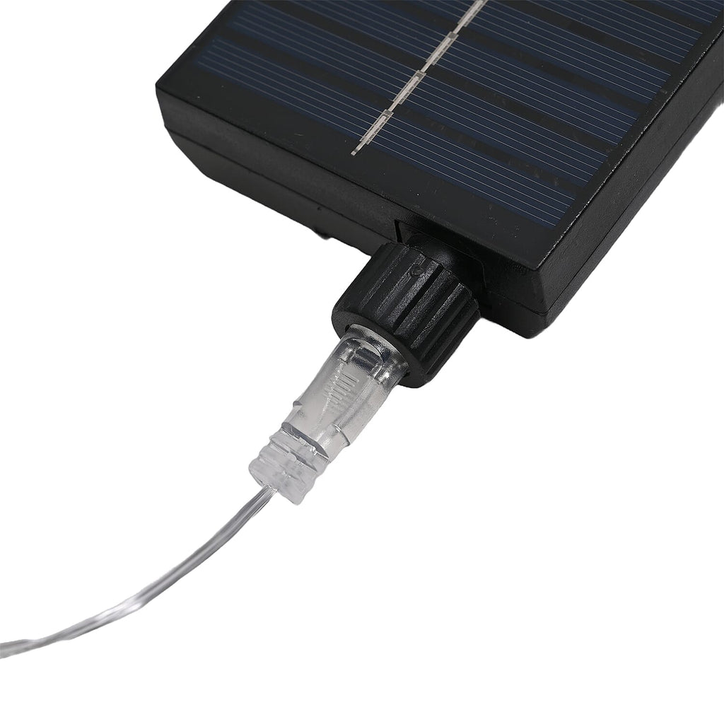 Set of 4 Black Color-Changing Solar Firework Garden Lights with 8 Lighting Modes and Timer