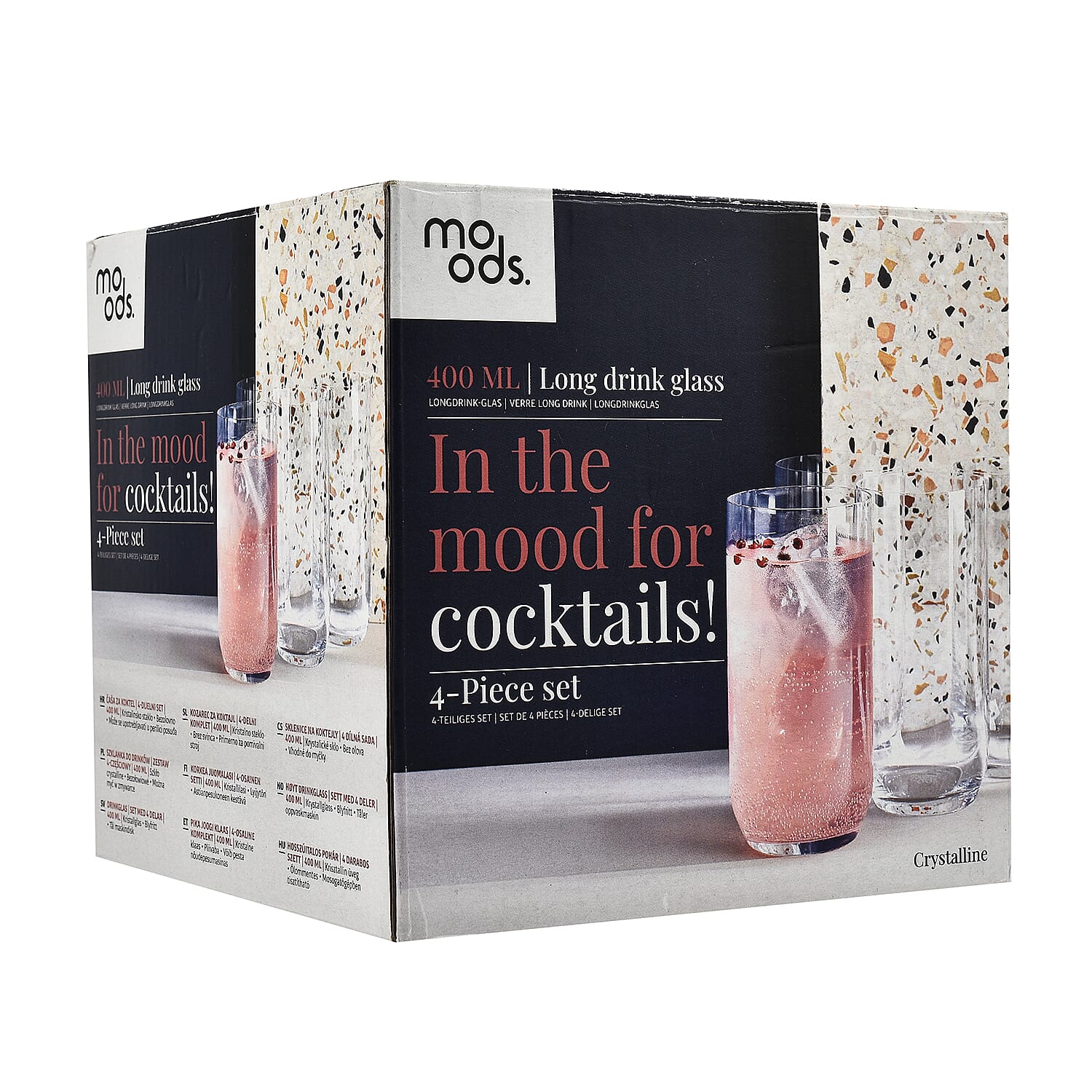 Set of 4 - Moods Longdrink Glasses (400 mlx4)