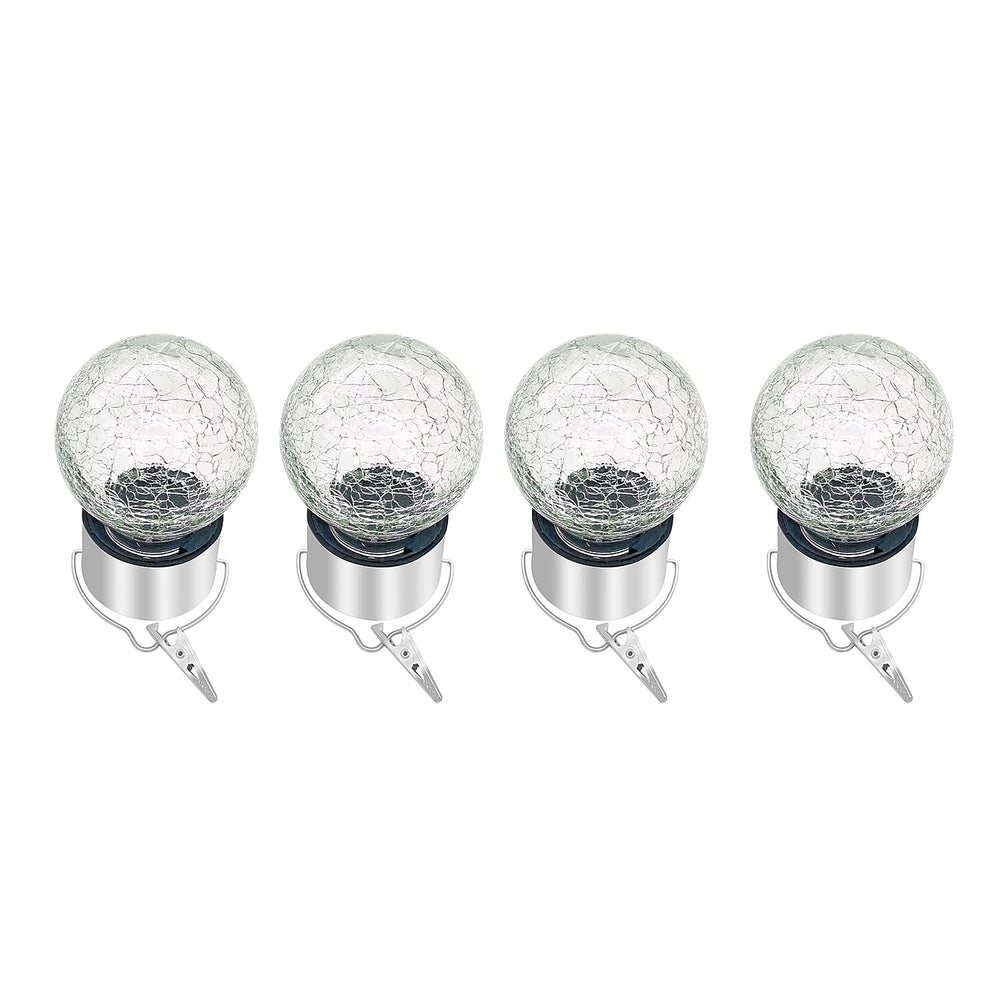 Set of 4 - Solar Garden 7 Colour Changing String Light (6- 8 Hours, 2V-11mAh)