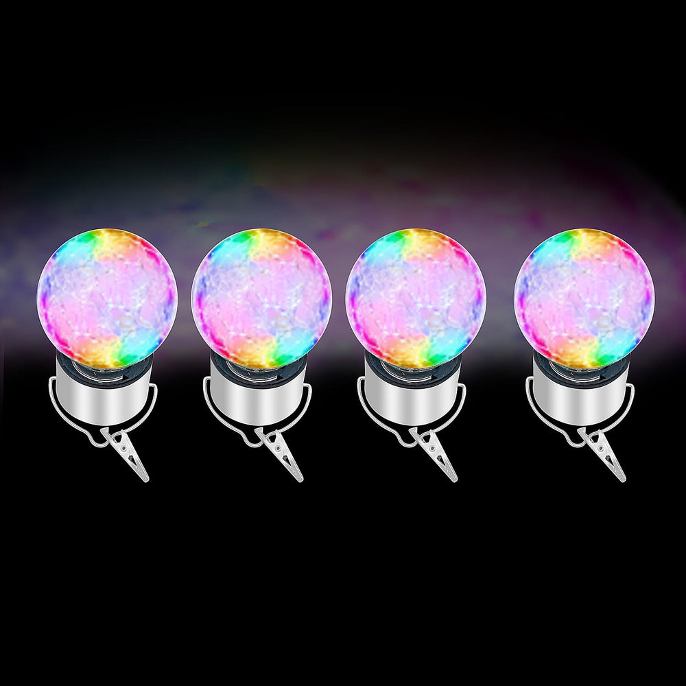 Set of 4 - Solar Garden 7 Colour Changing String Light (6- 8 Hours, 2V-11mAh)