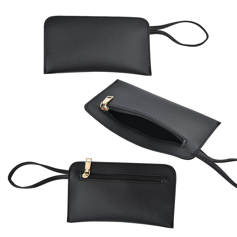 Set of 4 - Tote Bag, Crossbody Bag, Clutch Bag & Wallet - Black
