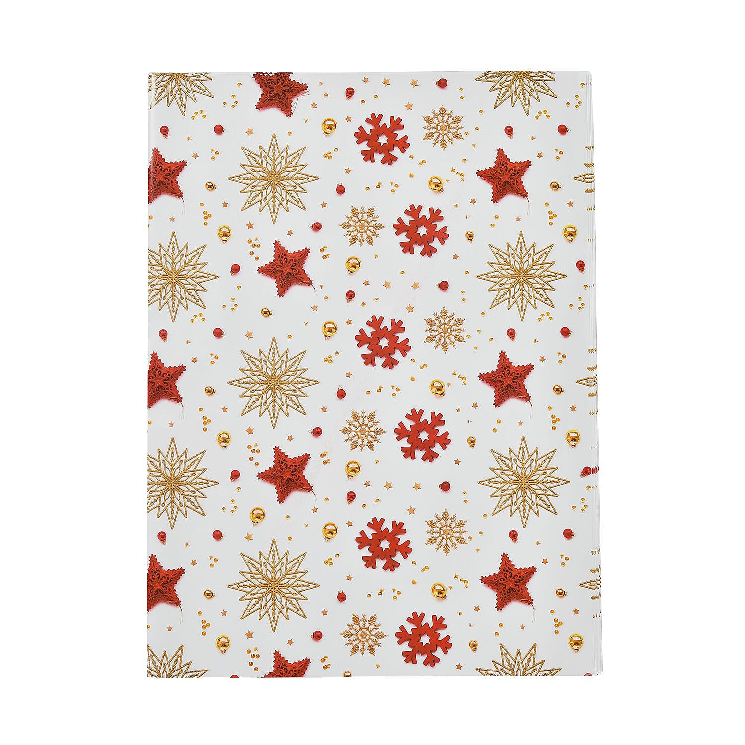 Set of 40 Pieces (10 Pieces x 4 Styles) Wrapping Papers - Multi