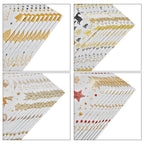 Set of 40 Pieces (10 Pieces x 4 Styles) Wrapping Papers - Multi