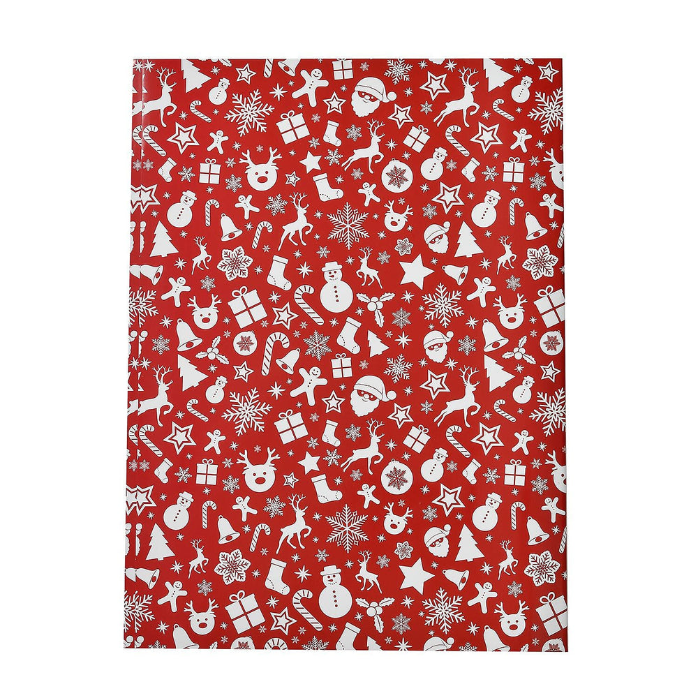 Set of 40 Pieces (10 Pieces x 4 Styles) Wrapping Papers (Size - 74x51 cm) - Multi