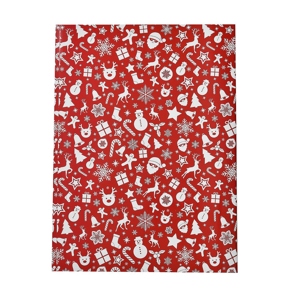 Set of 40 Pieces (10 Pieces x 4 Styles) Wrapping Papers (Size - 74x51 cm) - Multi