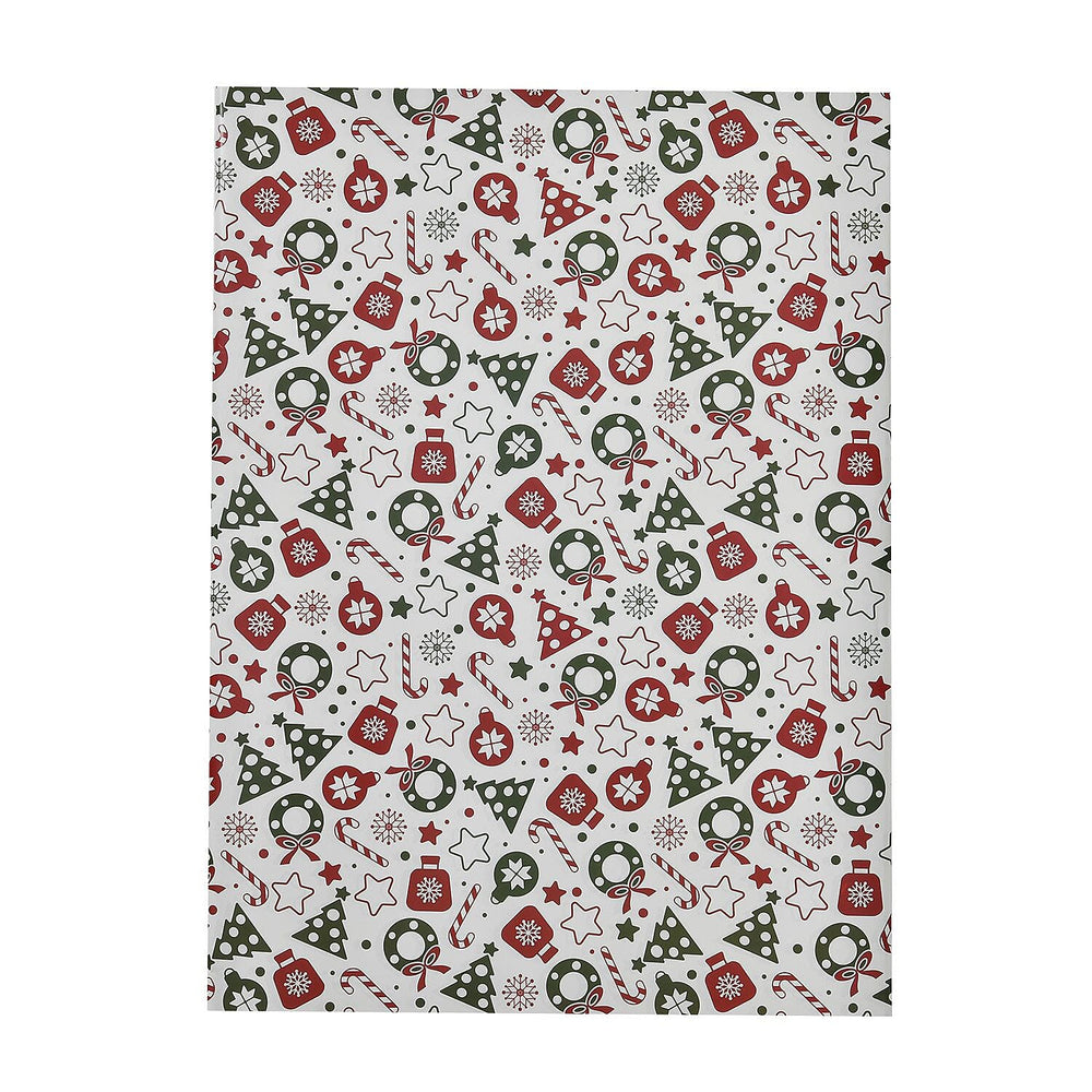 Set of 40 Pieces (10 Pieces x 4 Styles) Wrapping Papers (Size - 74x51 cm) - Multi