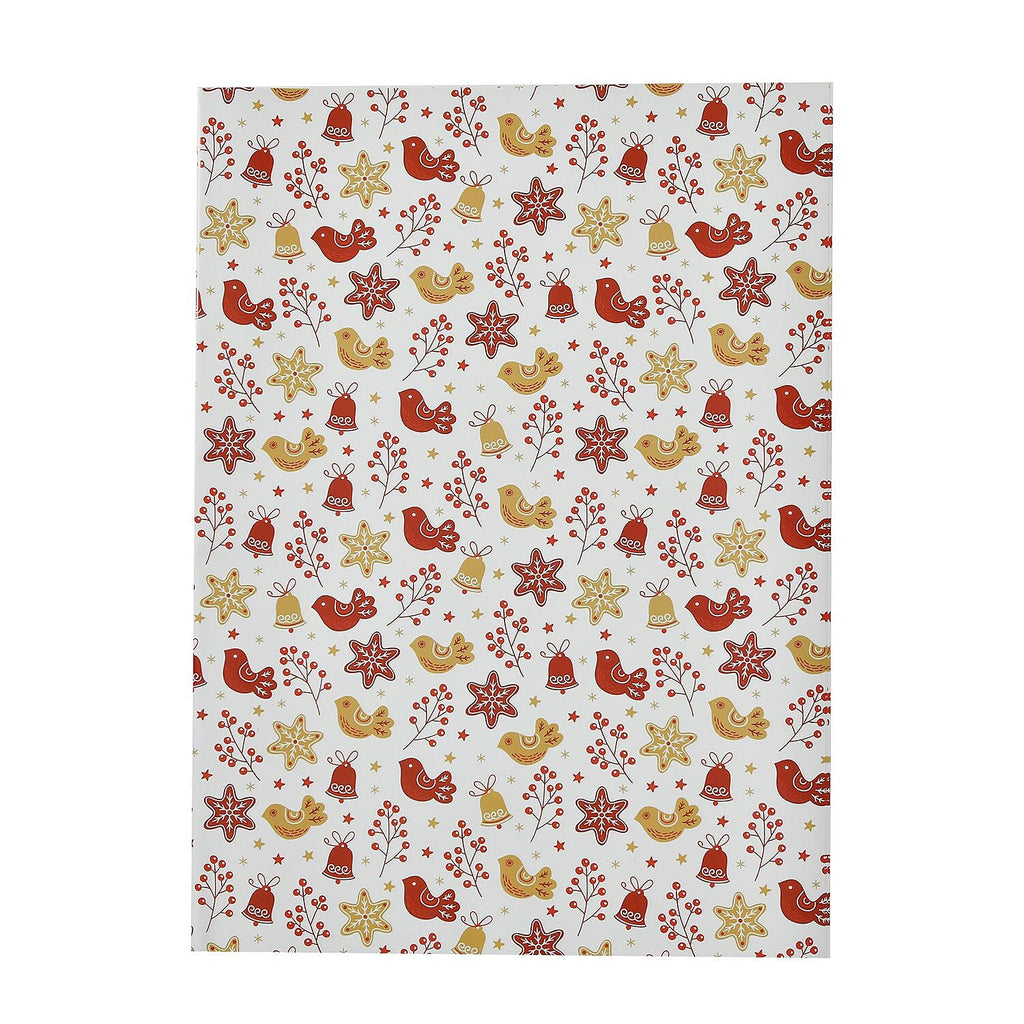 Set of 40 Pieces (10 Pieces x 4 Styles) Wrapping Papers (Size - 74x51 cm) - Multi