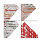 Set of 40 Pieces (10 Pieces x 4 Styles) Wrapping Papers (Size - 74x51 cm) - Multi