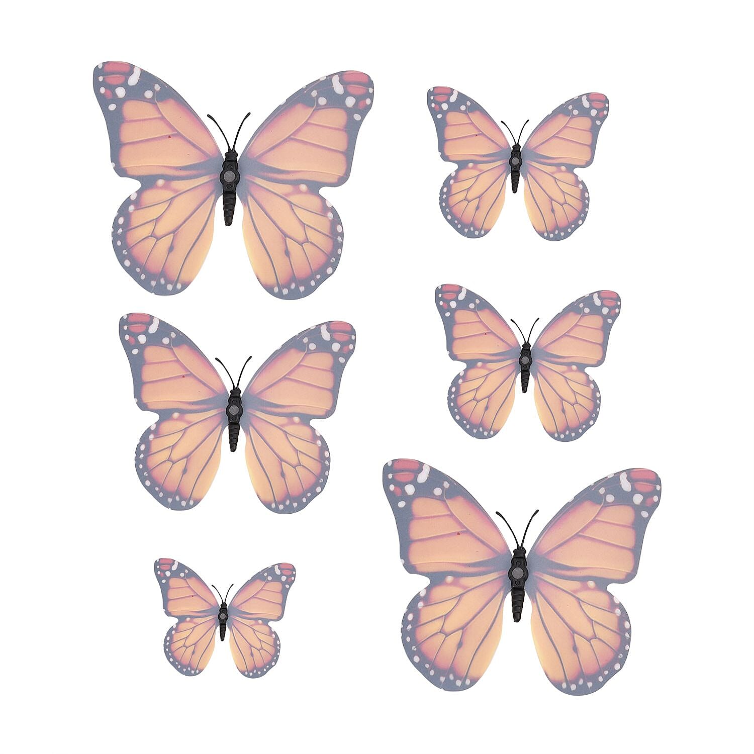 42 - 3D Magnet Butterflies Hanging Decoration Multi