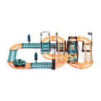 Set of 44 Pcs Track - 2 Toy Car (2xAA Battery Not Inc.)