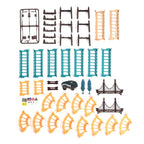 Set of 44 Pcs Track - 2 Toy Car with Dinosaur Theme (2 xAA Battery Not Inc.)