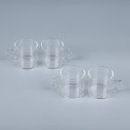 Set of 5 Teapot with 4 Cups (Teapot Size 13x13x8.5cm, Cup Size 6x6cm)