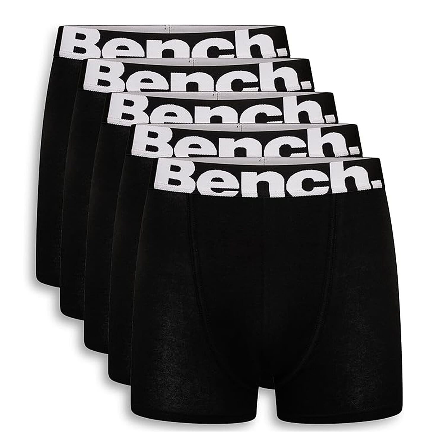Set of 5 - BENCH Breathable Stretchy Soft Cotton Rich Boxers- Size L 91.5-96.5CM