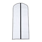 Set of 5 - Dustproof Garment Bag with Zipper (2 Pcs 98x60Cm - 3 Pcs 137x60Cm) - White