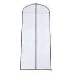 Set of 5 - Dustproof Garment Bag with Zipper (2 Pcs 98x60Cm - 3 Pcs 137x60Cm) - White