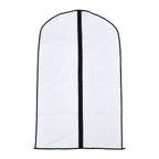 Set of 5 - Dustproof Garment Bag with Zipper (2 Pcs 98x60Cm - 3 Pcs 137x60Cm) - White
