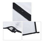 Set of 5 - Dustproof Garment Bag with Zipper (2 Pcs 98x60Cm - 3 Pcs 137x60Cm) - White