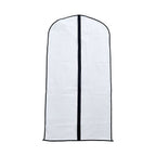 Set of 5 - Dustproof Garment Bag with Zipper (Size 120x60cm) - White