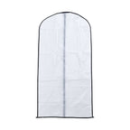 Set of 5 - Dustproof Garment Bag with Zipper (Size 120x60cm) - White