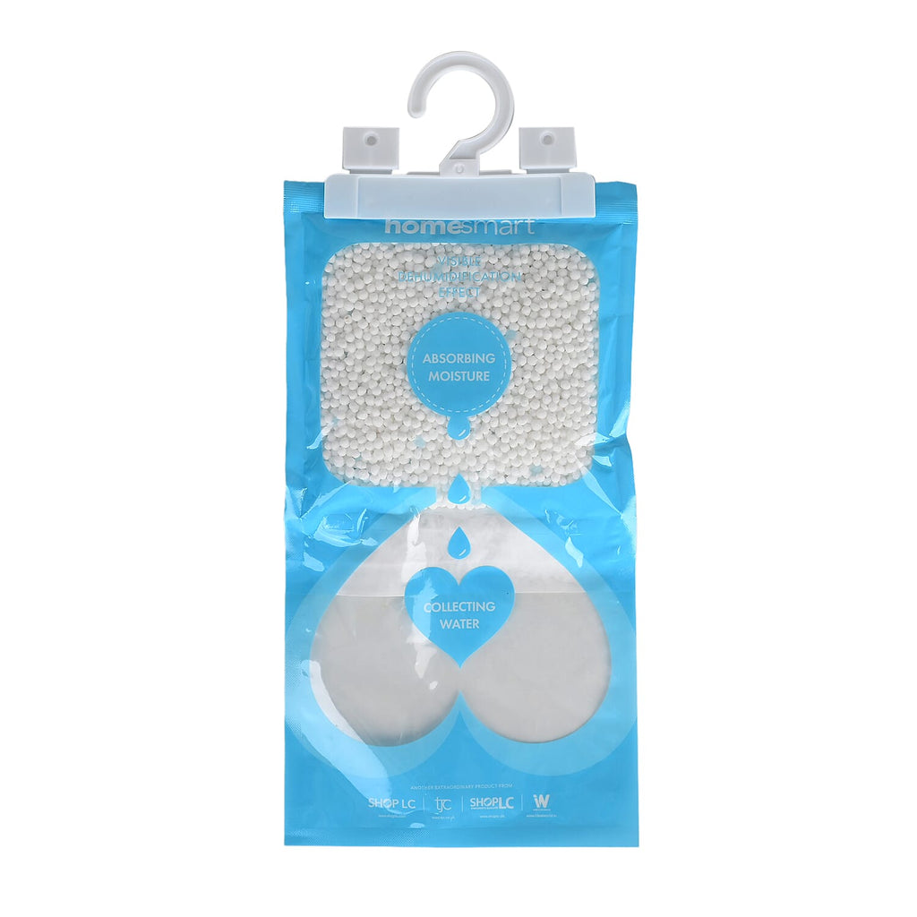 Set of 10 Homesmart Hanging Dehumidifier Bag with Fresh Linen Fragrance 220g - Blue - White