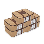 Set of 5 Non-Woven Fabric Storage Bags - Beige