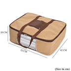 Set of 5 Non-Woven Fabric Storage Bags - Beige