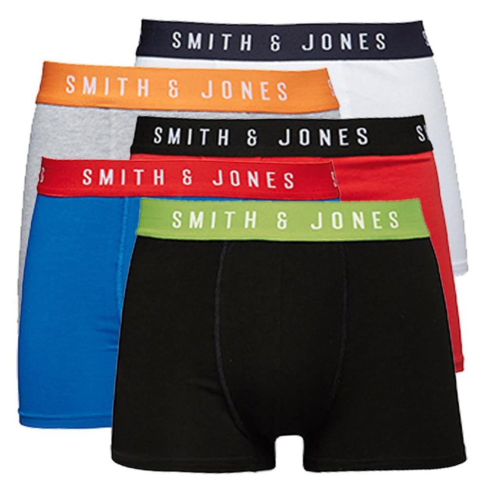 Set of 5 - Smith - Jones 100% Cotton Trunk (Size M) - Multi