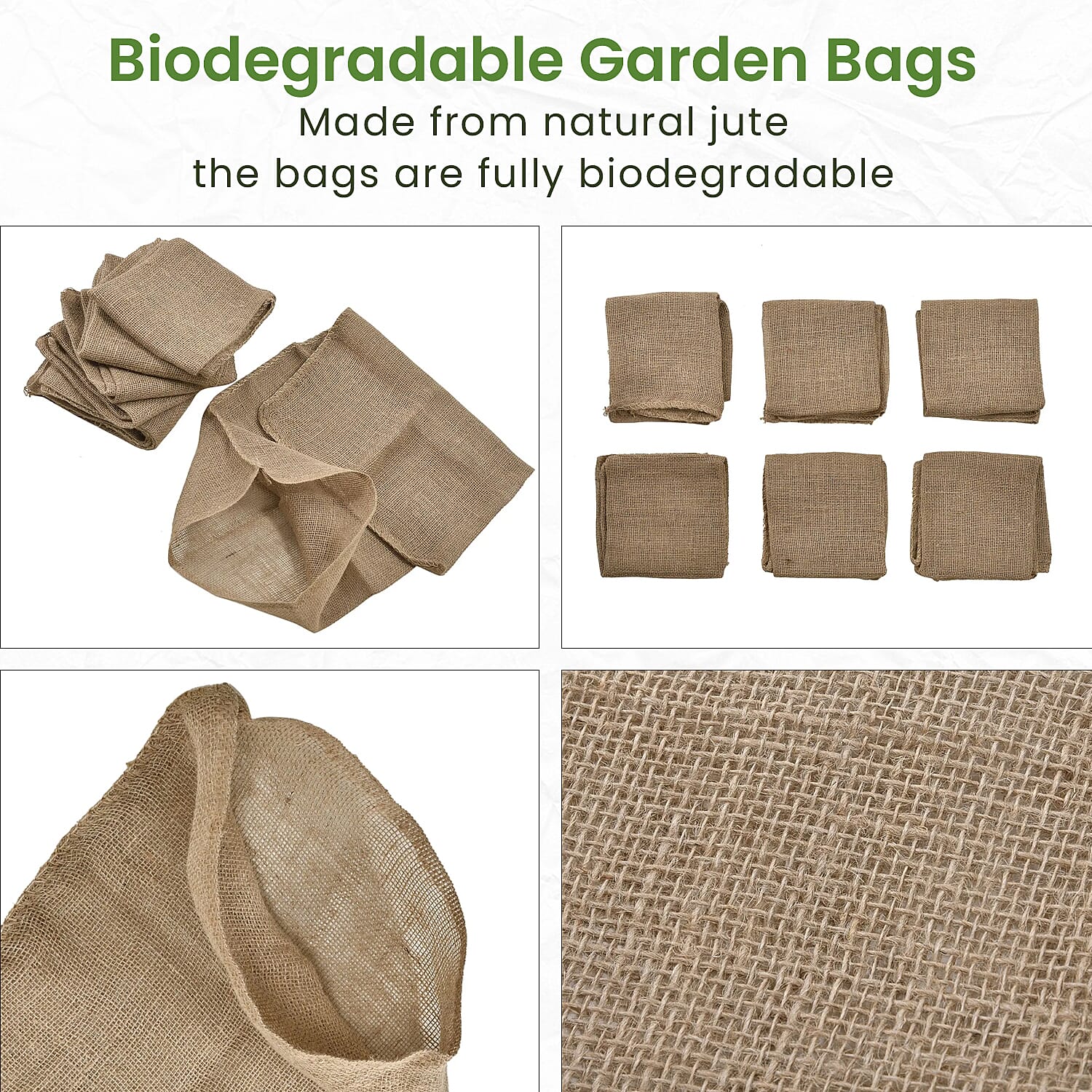 Set of 6 - Biodegradable Garden Bags (Size 95x45 cm)