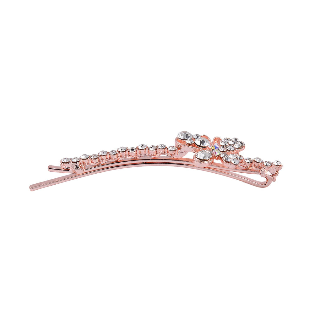 Set of 12 - Multi Austrian Crystal Floral Hair Clips