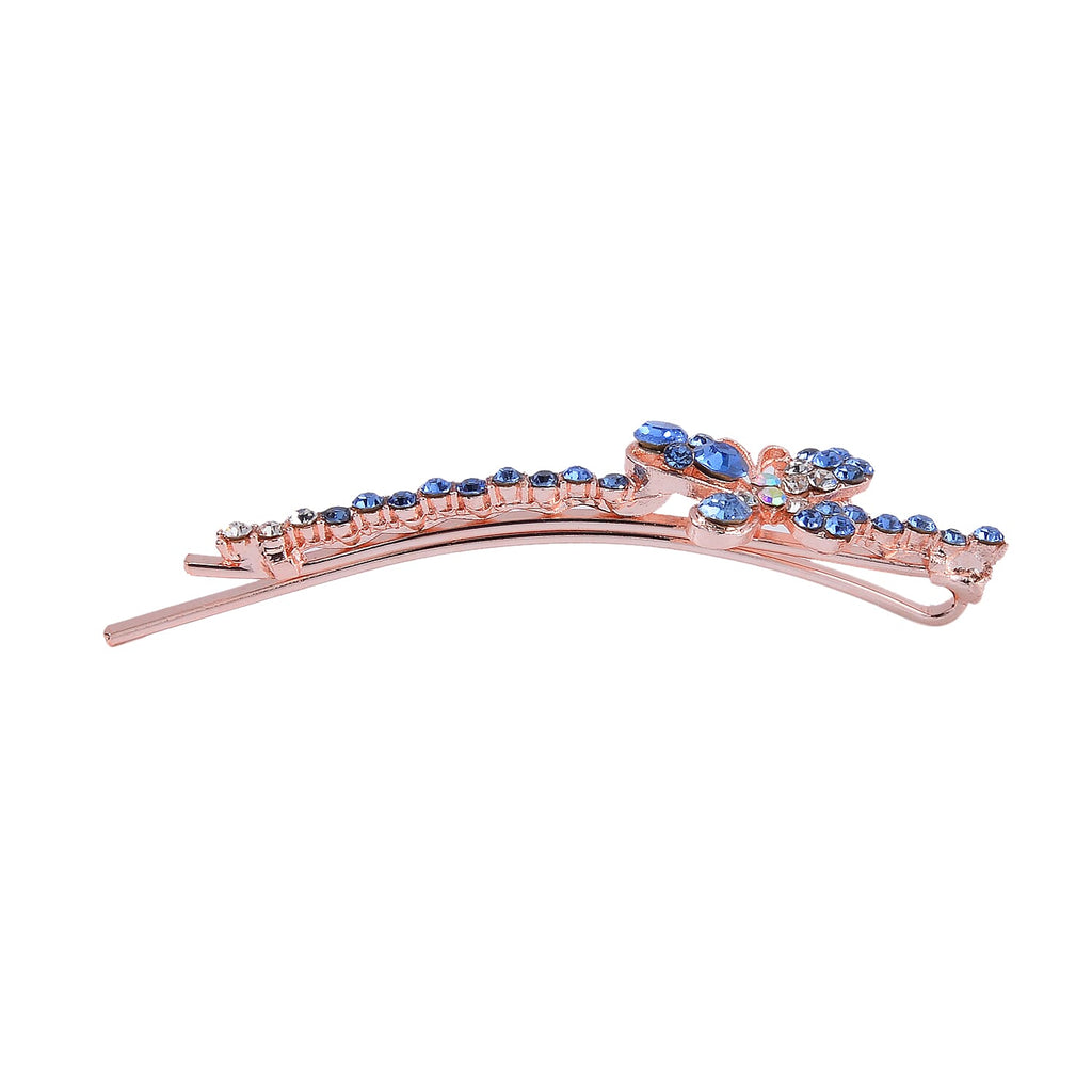 Set of 12 - Multi Austrian Crystal Floral Hair Clips