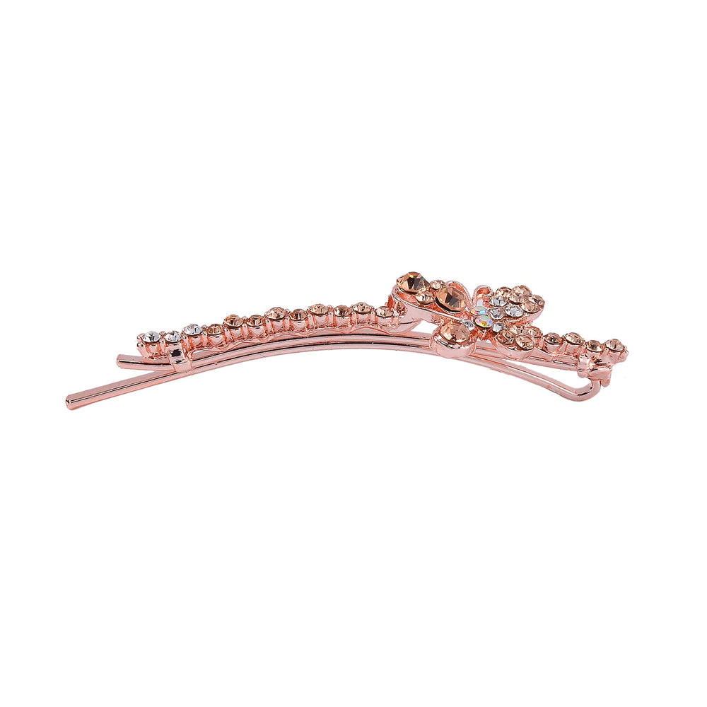 Set of 12 - Multi Austrian Crystal Floral Hair Clips