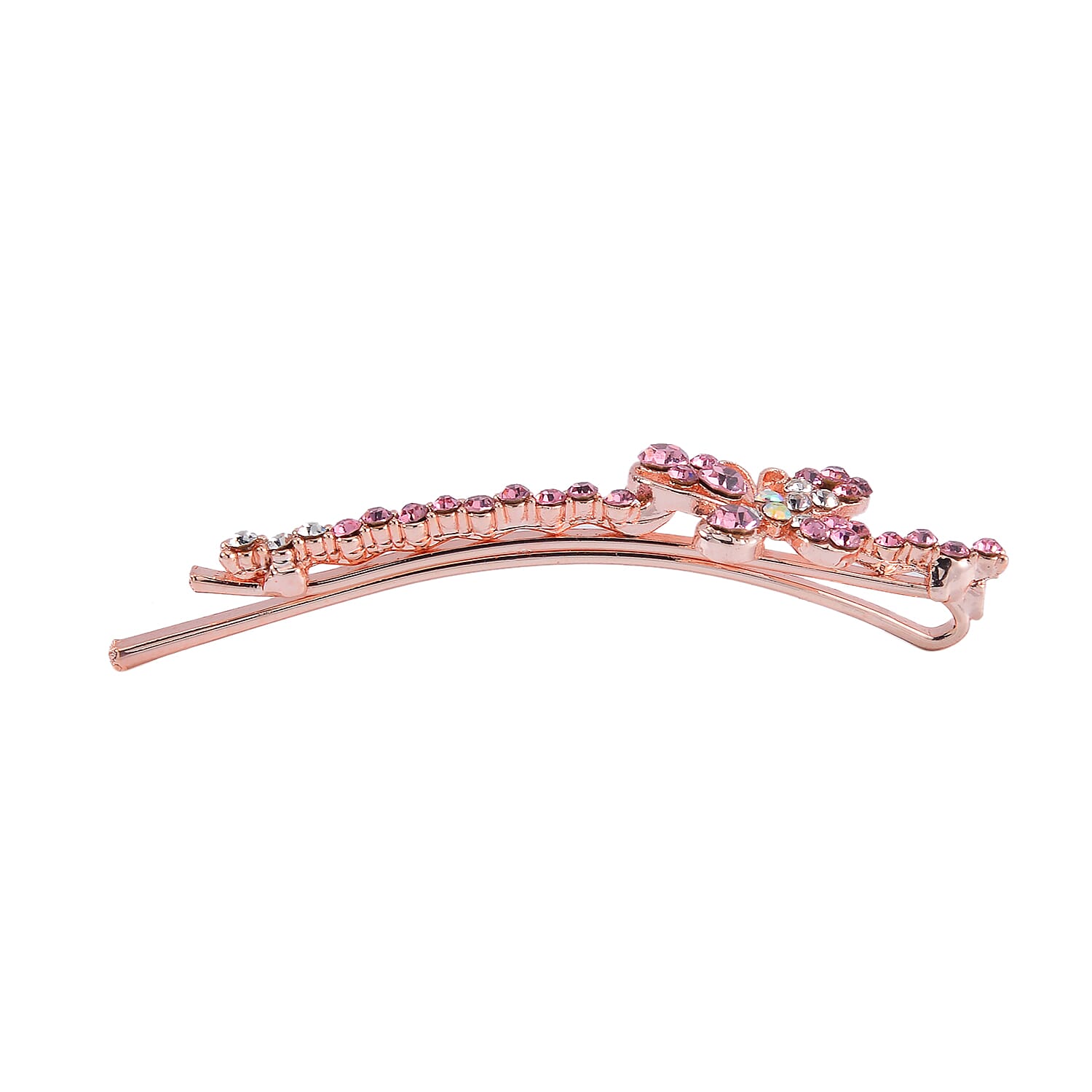 Set of 12 - Multi Austrian Crystal Floral Hair Clips