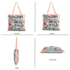 The Best Gifting offer - Designer Inspired Set of 6 Printed Reversible Zip Detail Tote Bags