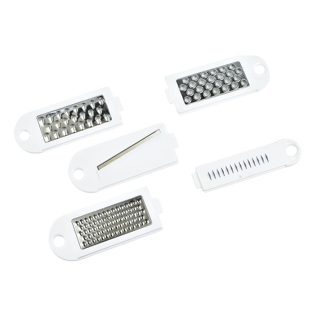 Set of 7 - Slicer and Grater (Size 31x10x4 cm) - White