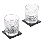 Set of 8 Whiskey Cooler Gemstones Eagle with Wooden Box (Size - 12cm) - Brown