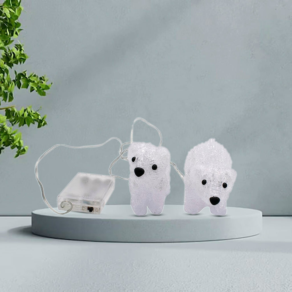 Set of 2 LED Polar Bears