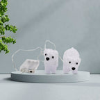Set of 2 LED Polar Bears