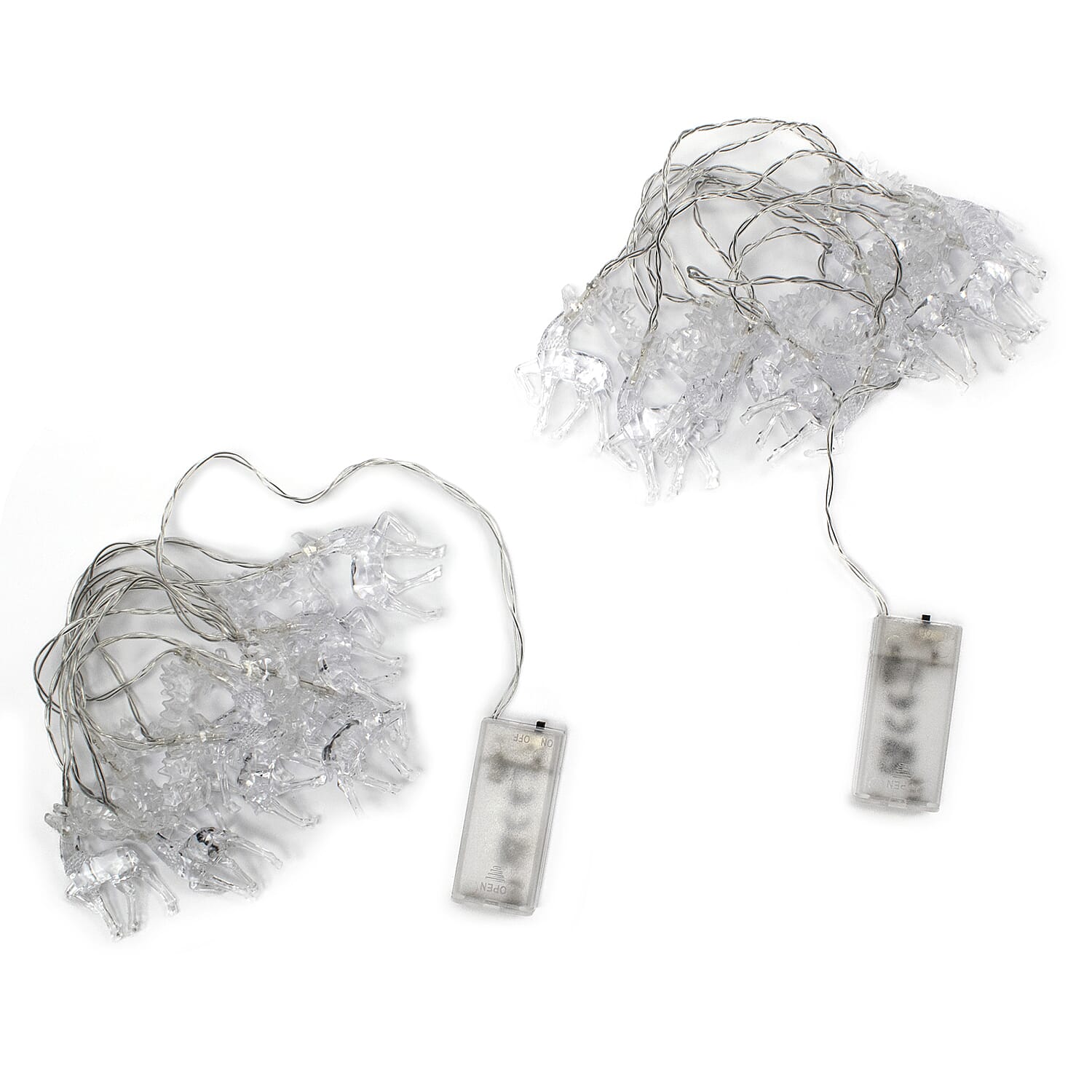 Set of 2 Reindeer String Lights
