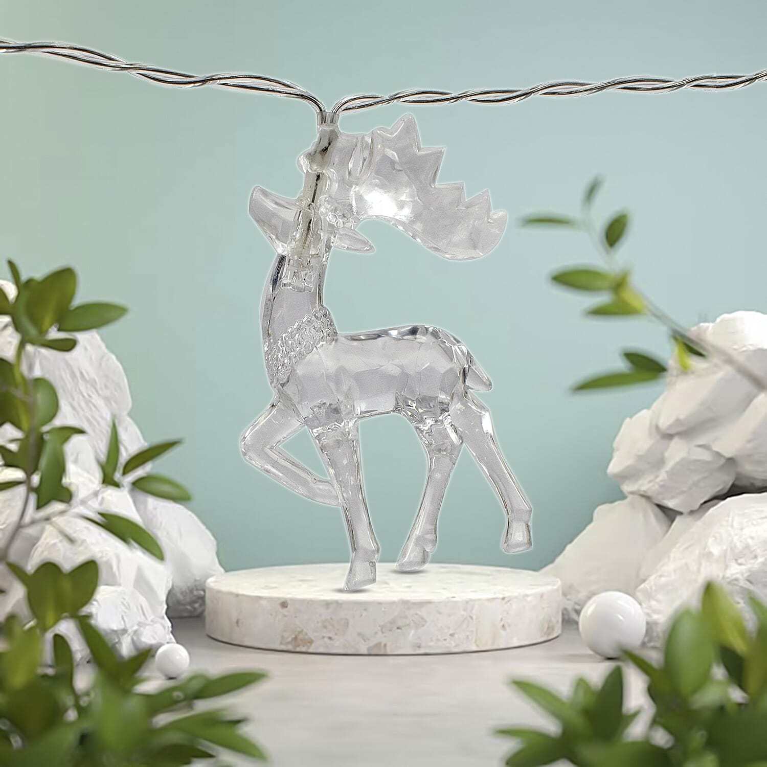 Set of 2 Reindeer String Lights