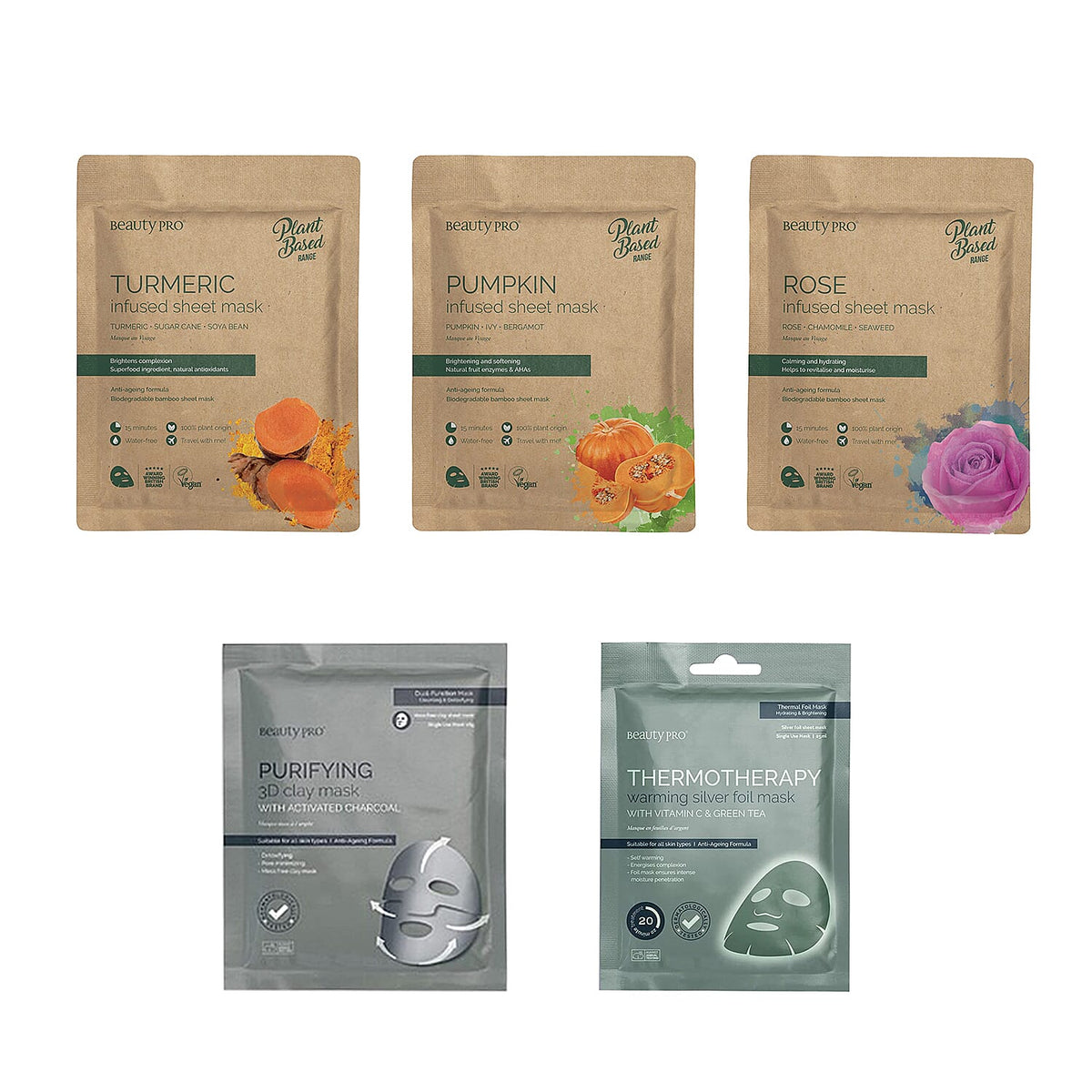 Set of Five Mask Incl. 3D Clay Mask